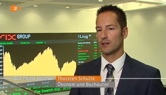 Thorsten Schulte sprach &uuml;ber die Schlie&szlig;ung des Goldfensters am 15. August 1971 durch US-Pr&auml;sident Richard Nixon im heute-journal: